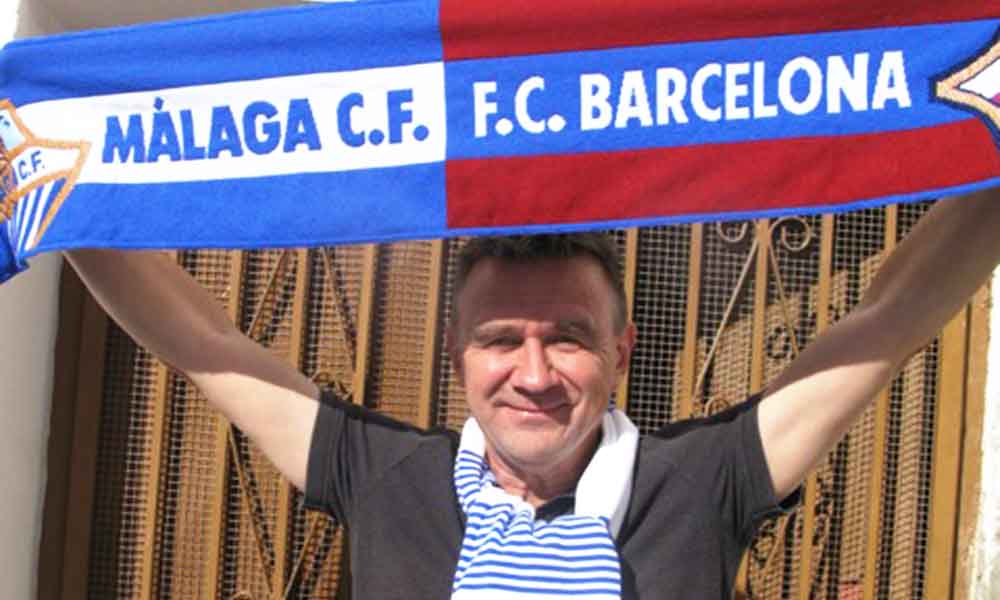 FC Barcelona tegen Malaga FC in Malaga