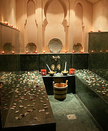 Famous Hamam Les bains de Azaghara in Marrakesh