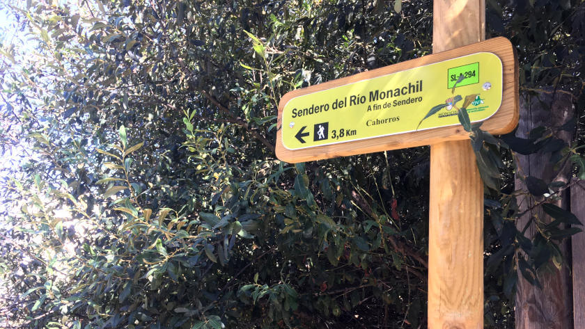Teken van de Monachil wandelroute