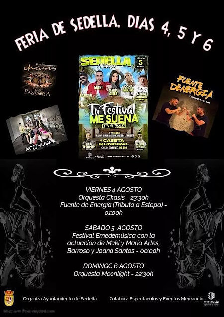 Poster feria de Sedella 2023